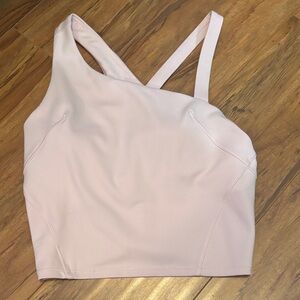 Lululemon Pink Asymmetrical Crop Top